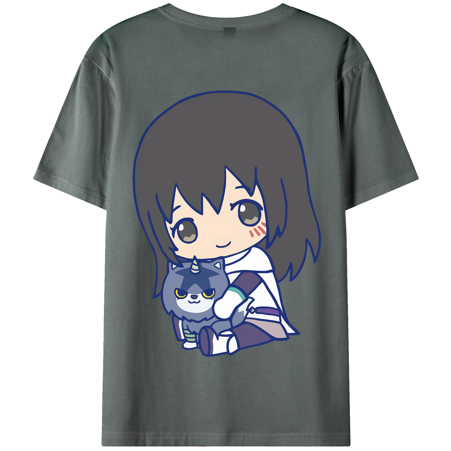 （画像用） 転スラ Regarding Reincarnated to Slime 綿100％半袖Tシャツ（背面プリント）